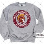 WVW Dana Street - Spartan Logo - Sport Grey Crewneck