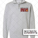WVW Dana Street - Spartans - Heather Grey Quarter Zip