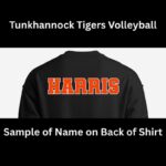 Tunkhannock Tigers Volleyball – Black Long Sleeve - Image 2