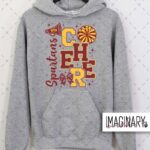 WVW Cheer - Block Letters - Sport Grey Hoodie