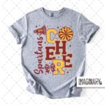 WVW Cheer - Block Letters - Sport Grey T-Shirt