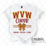 WVW Cheer - Cheer Bow - White T-Shirt