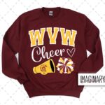 WVW Cheer - CHEER - Maroon Crewneck