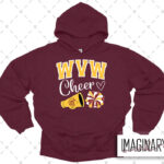 WVW Cheer - CHEER - Maroon Hoodie