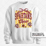 WVW Cheer - Striped Cheer - White Crewneck