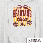 WVW Cheer - Striped Cheer - White Hoodie