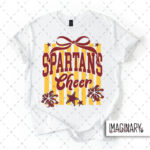 WVW Cheer - Striped Cheer - White T-Shirt